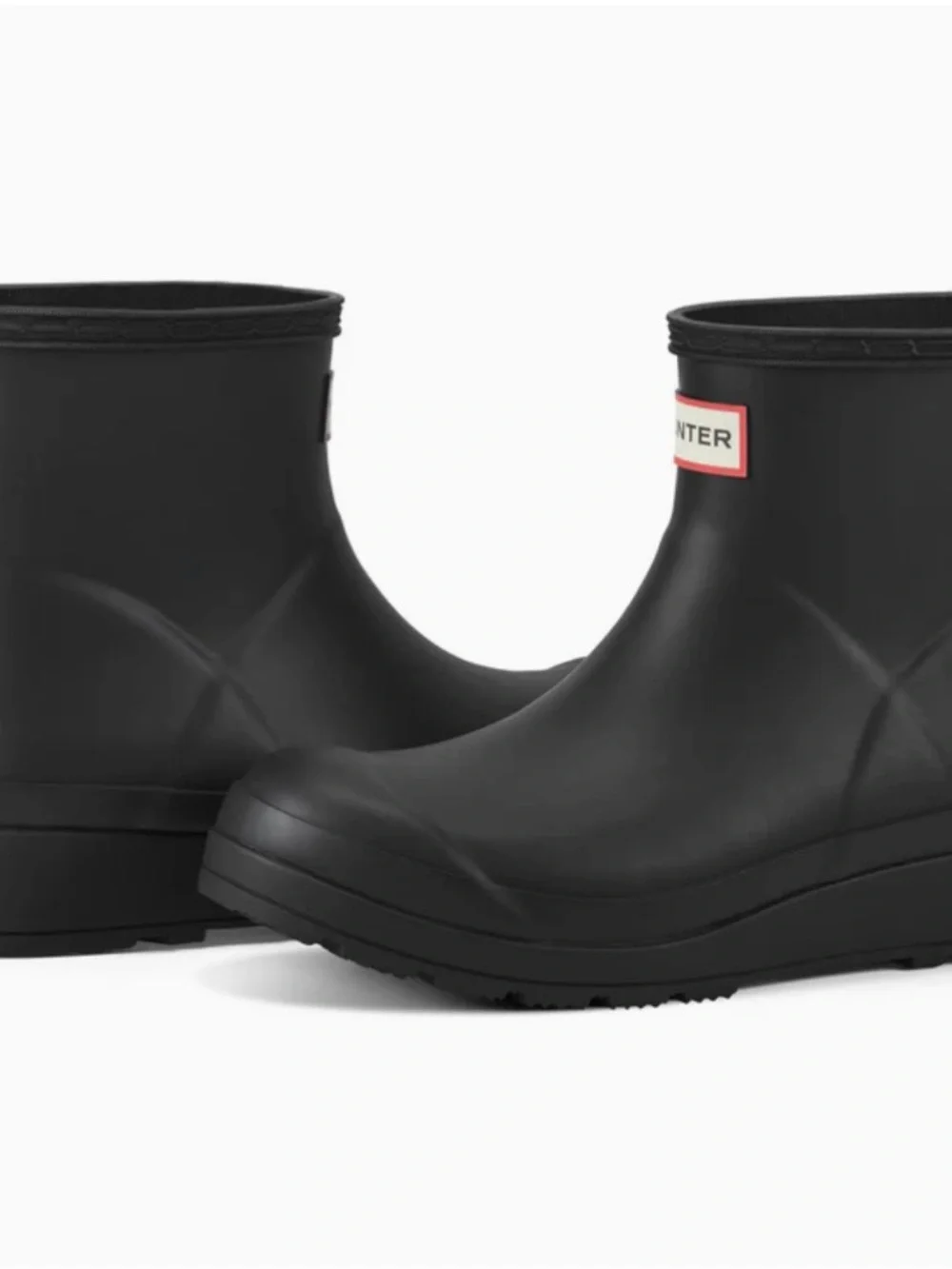 Hunter Black Short Waterproof Clog